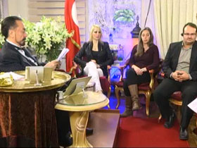 Adnan Oktar'ın Jerusalem Post gazetesinden Seth Frantzman ve Laura Kelly ile A9 TV'deki canlı yayın sohbeti (18 Aralık 2014)